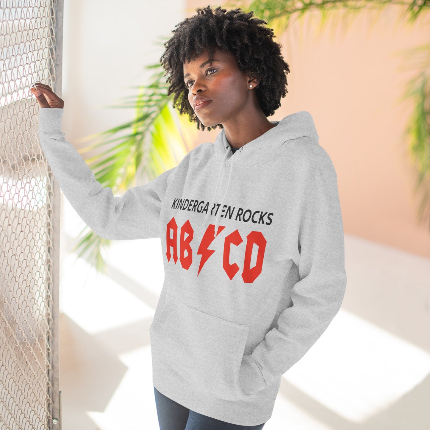 Three-Panel Fleece Hoodie