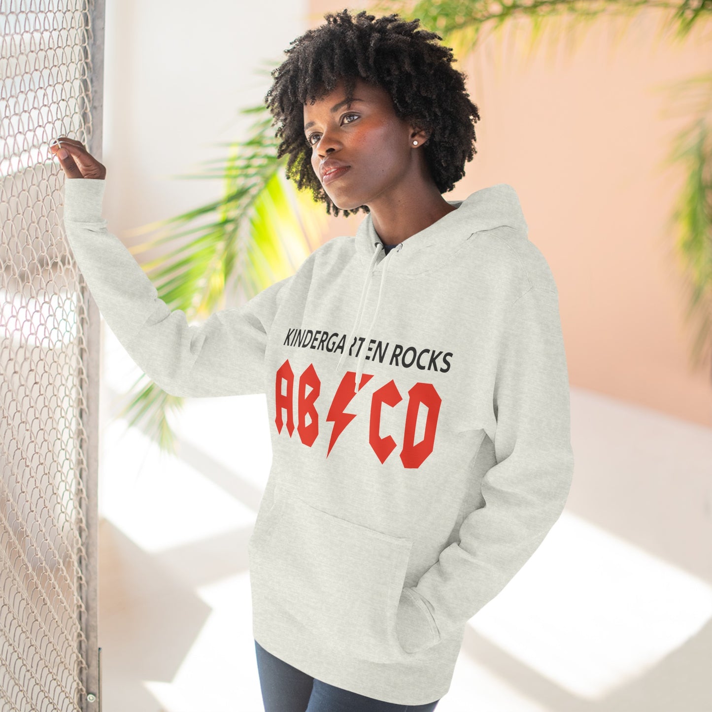 Three-Panel Fleece Hoodie